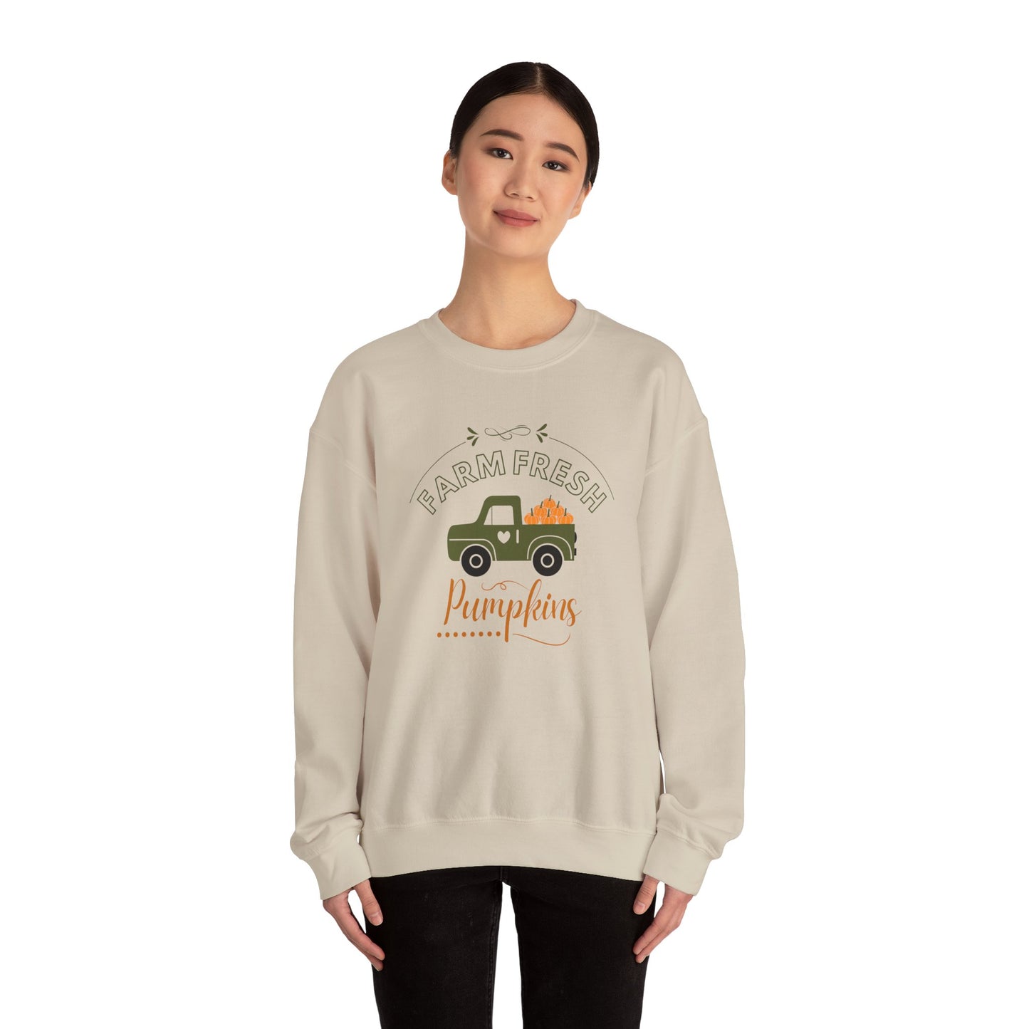 Farm Fresh Pumpkins Vintage Truck Crewneck