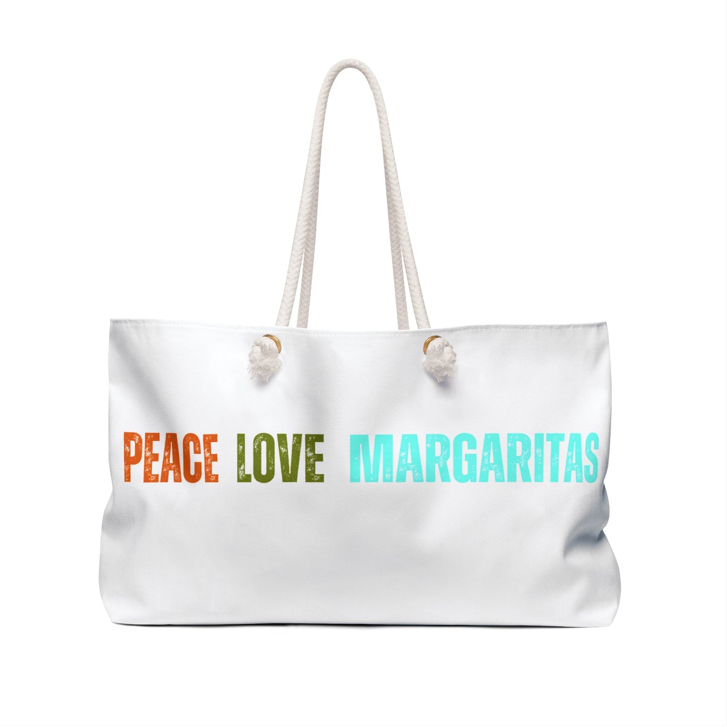 Peace Love Margaritas Canvas Weekender Bag