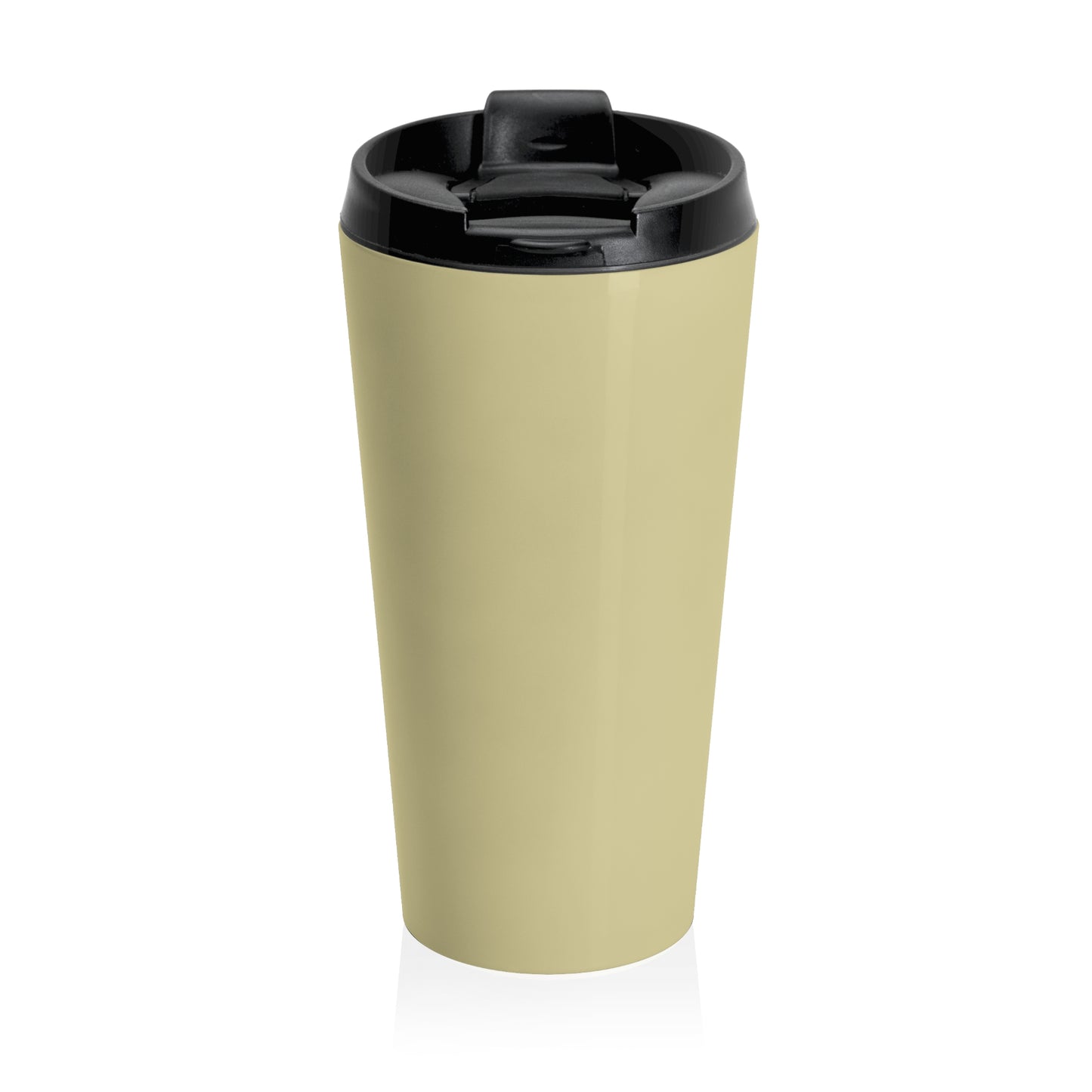 Wooden Hiking Trail Sign Stainless Steel Travel Mug in Ecru