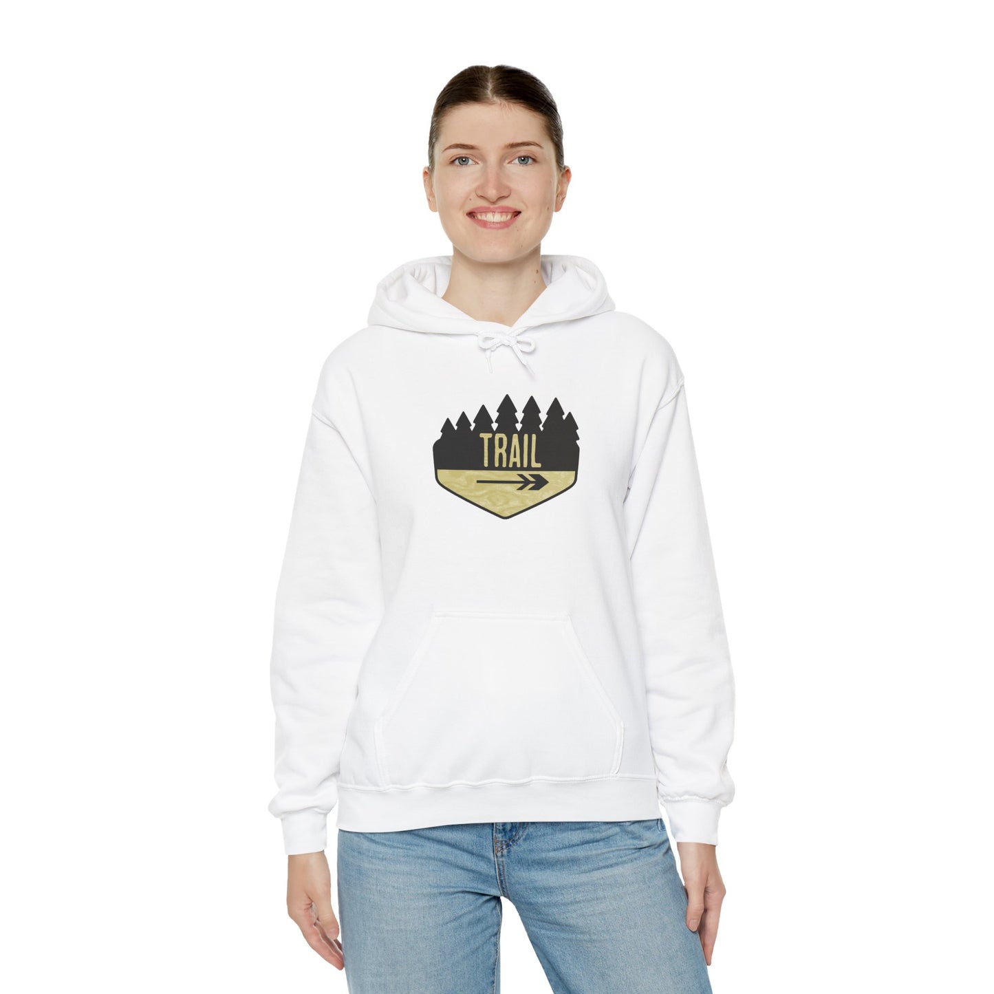 Wooden Hiking Trail Sign Hoodie