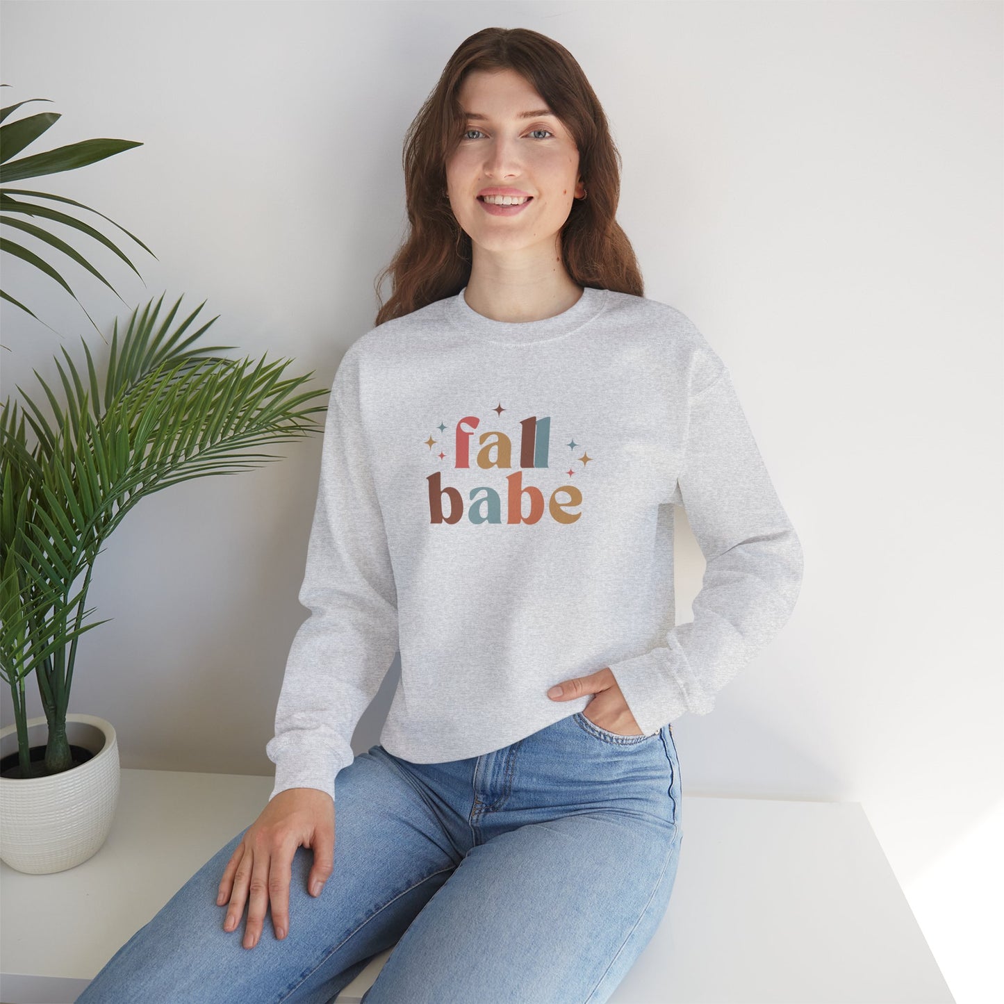 Fall Babe Cozy Crewneck Sweatshirt