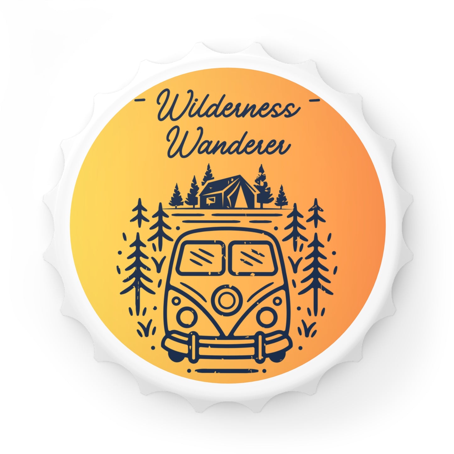 Wilderness Wanderer Bottle Opener Magnet