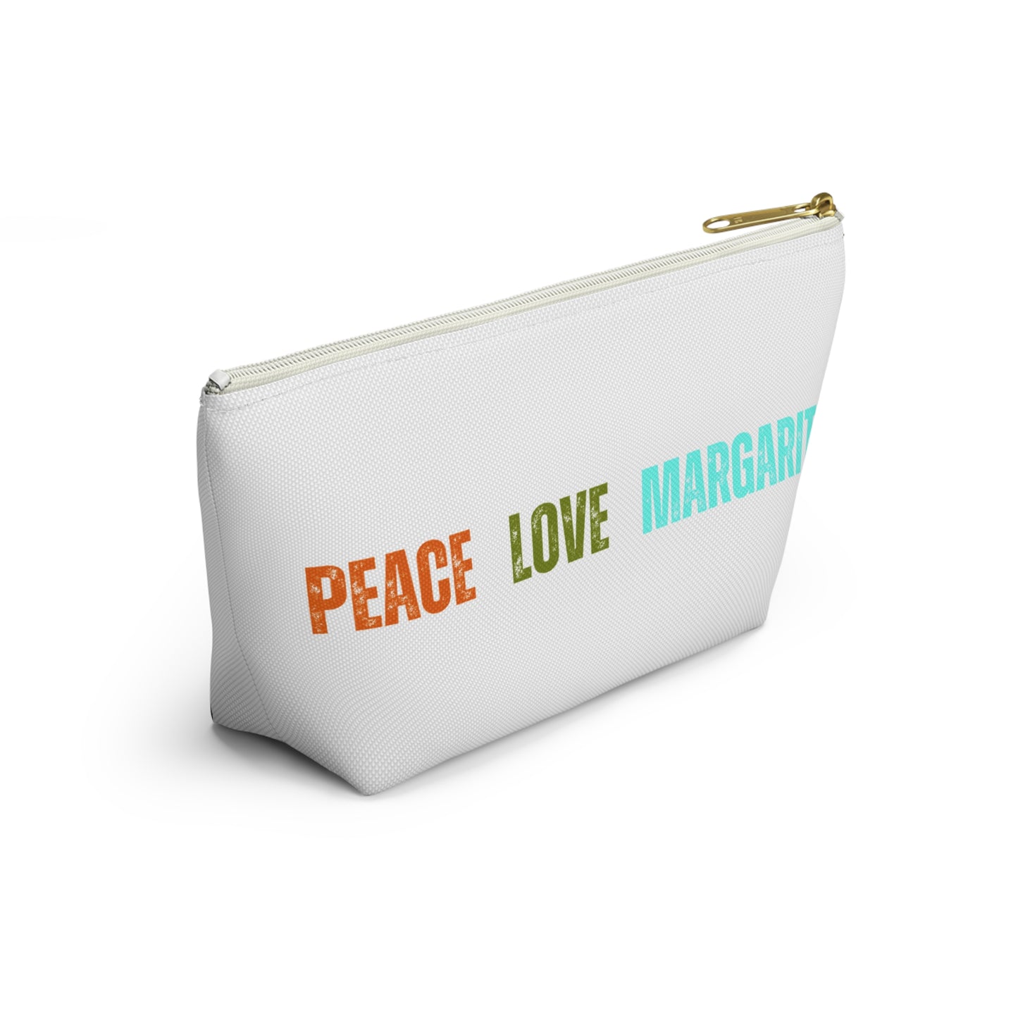 Peace Love Margaritas Accessory Pouch w T-bottom