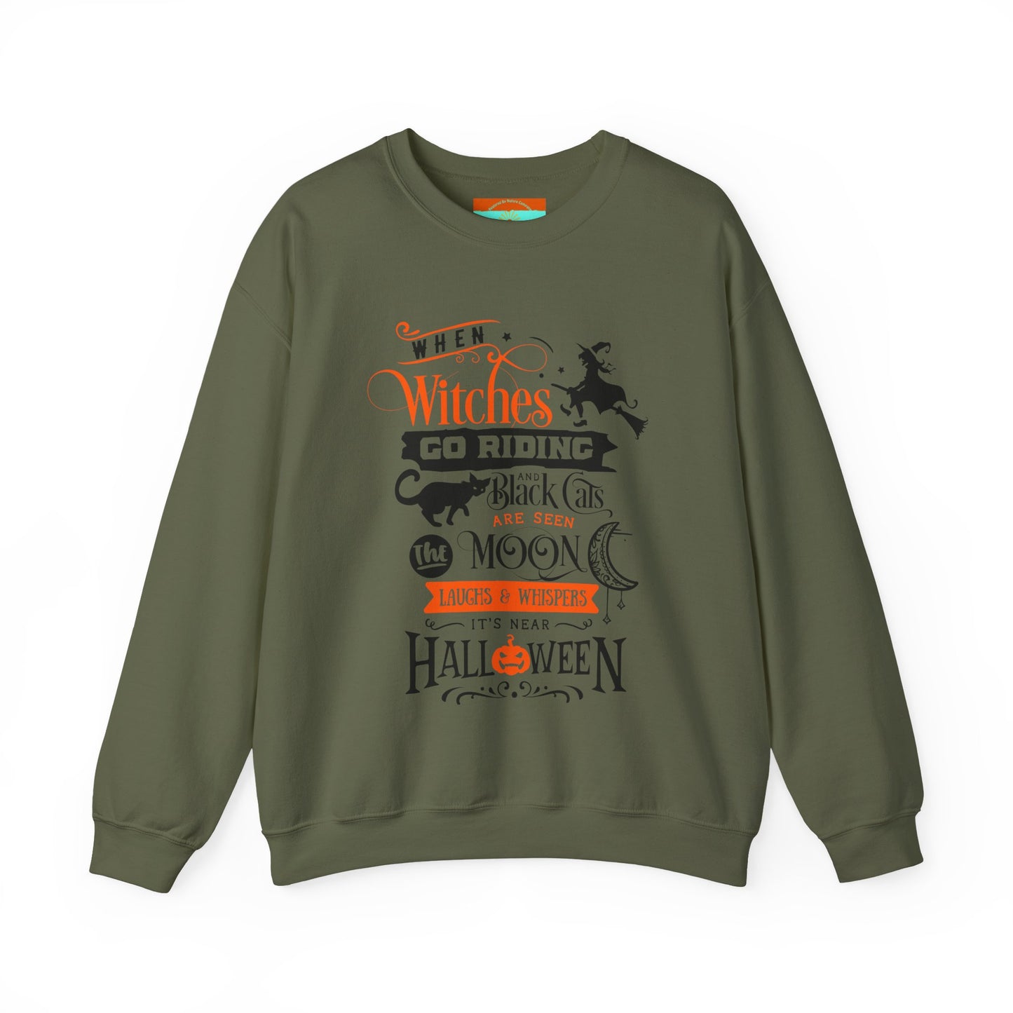 When Witches Go Riding Halloween Crewneck Sweatshirt