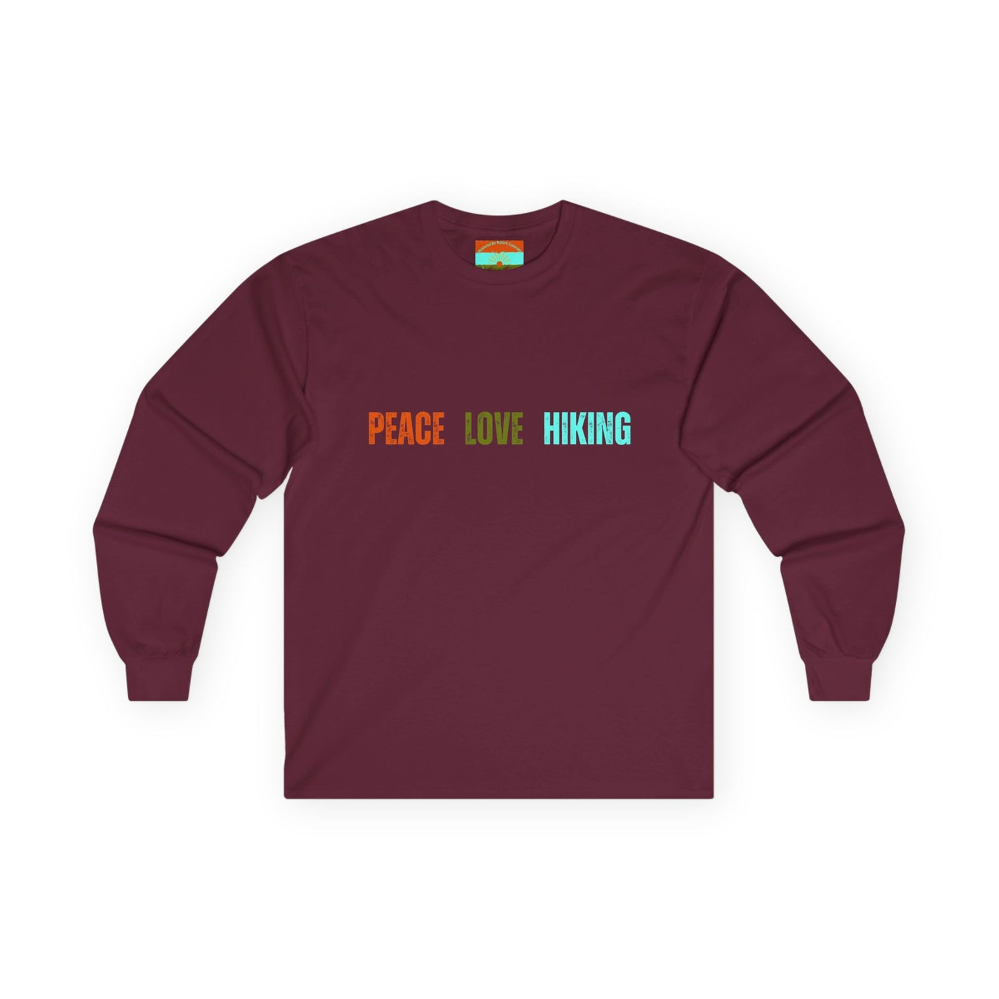 Peace Love Hiking Ultra Cotton Long Sleeve Tee