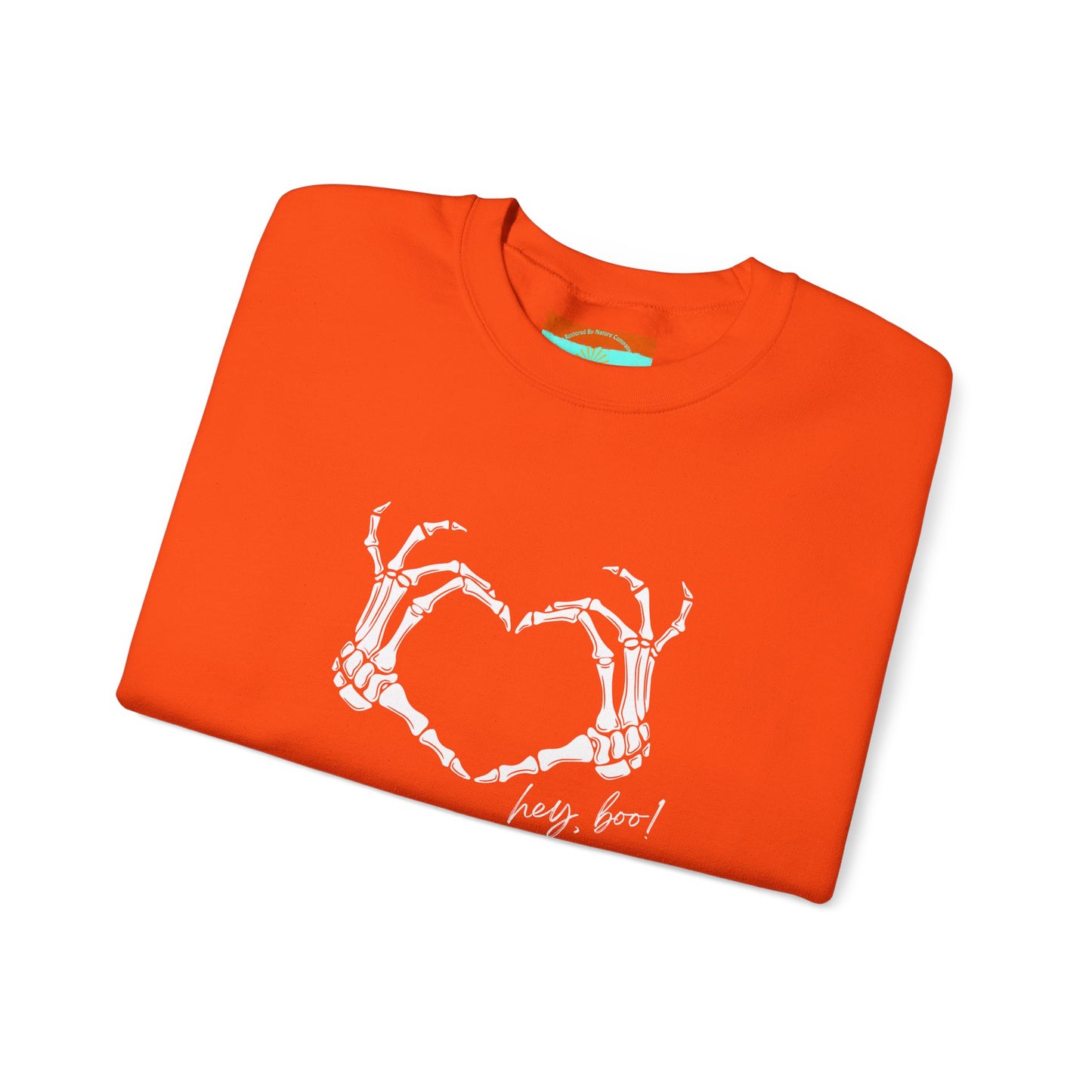 Hey Boo! Skeleton Hands Crewneck Sweatshirt