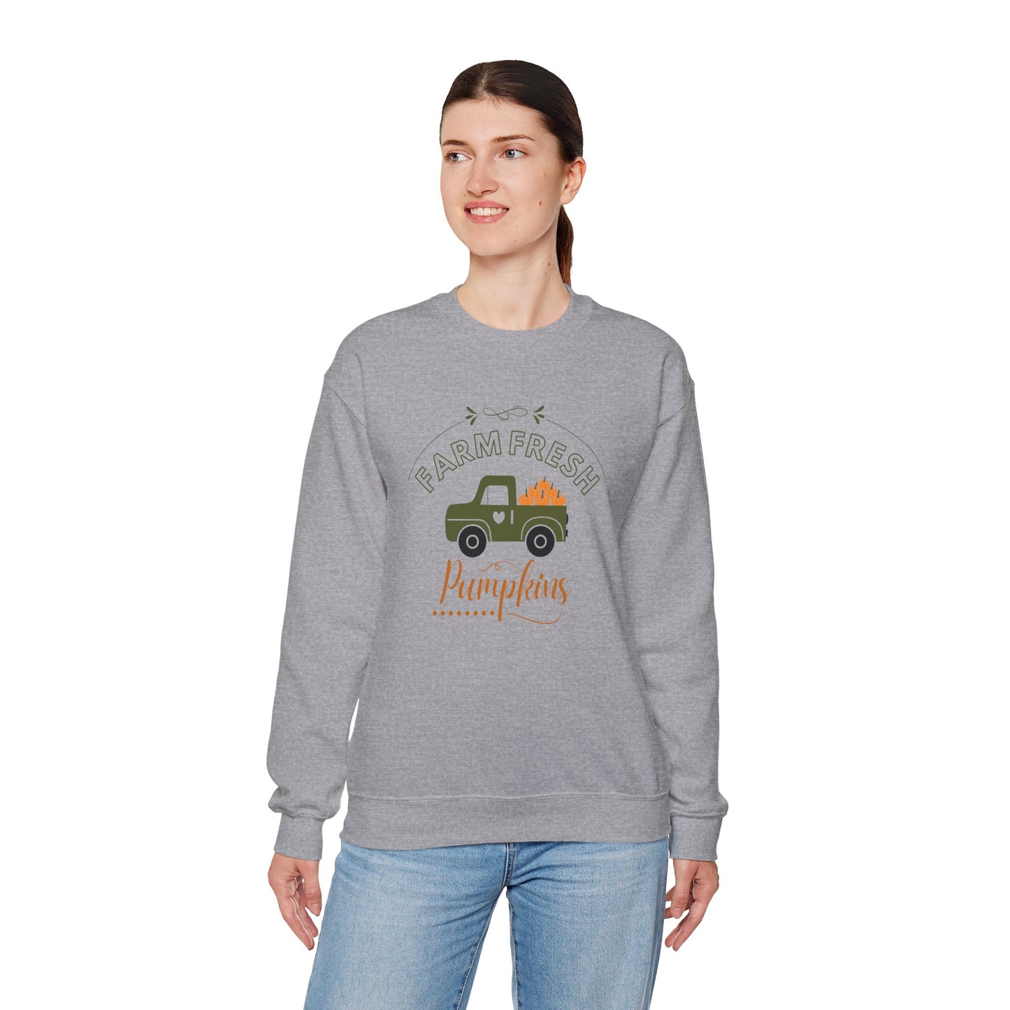 Farm Fresh Pumpkins Vintage Truck Crewneck