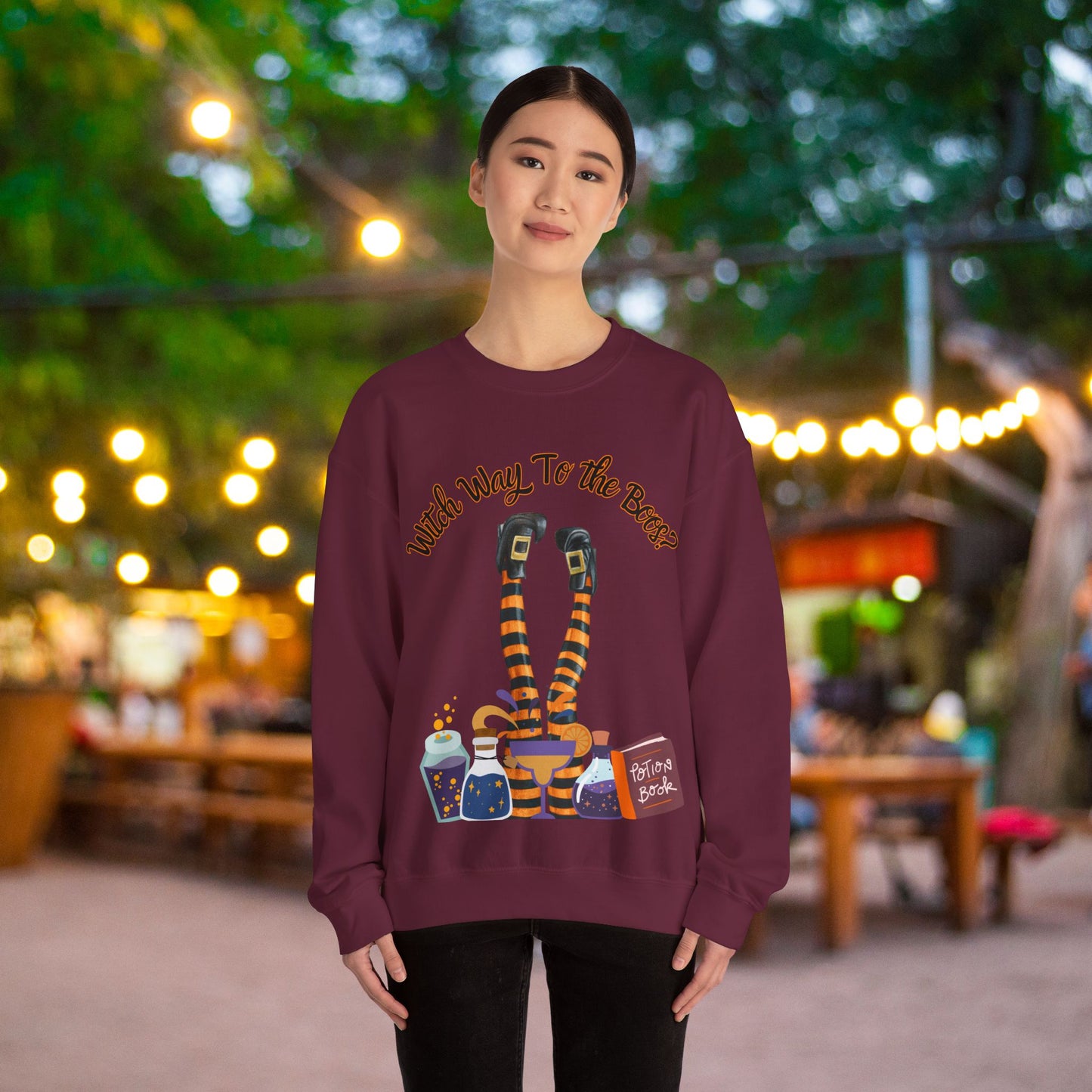 Witch Way To The Boos? Crewneck Sweatshirt