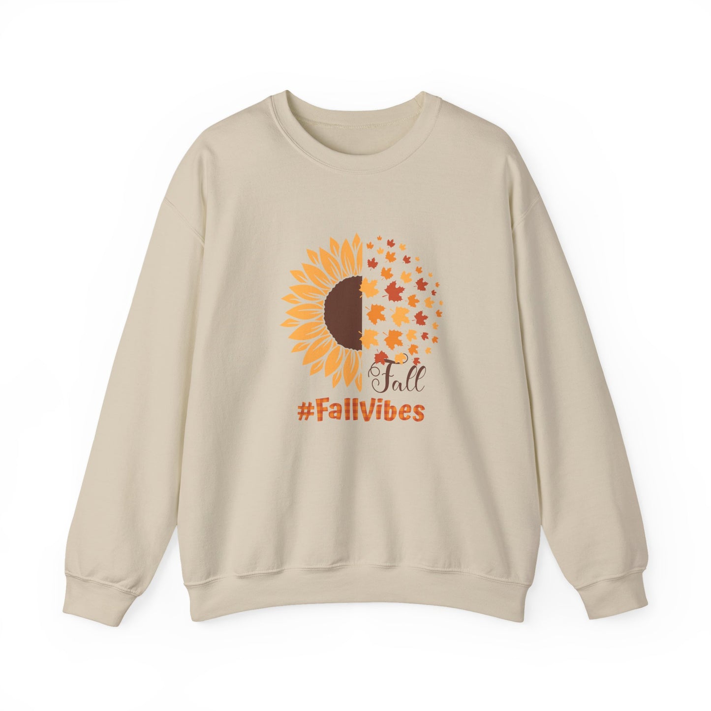 #FallVibes Sunflower Crewneck Sweatshirt