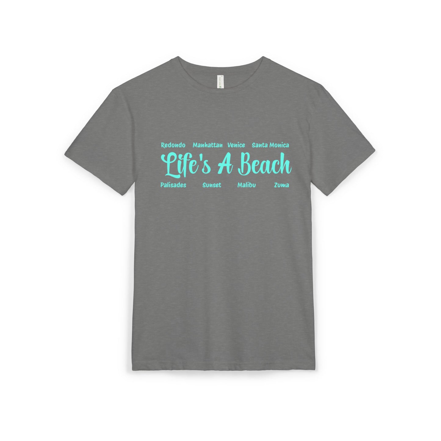 Life’s A Beach – Los Angeles Unisex Sueded T-Shirt | Beach Lover Tee