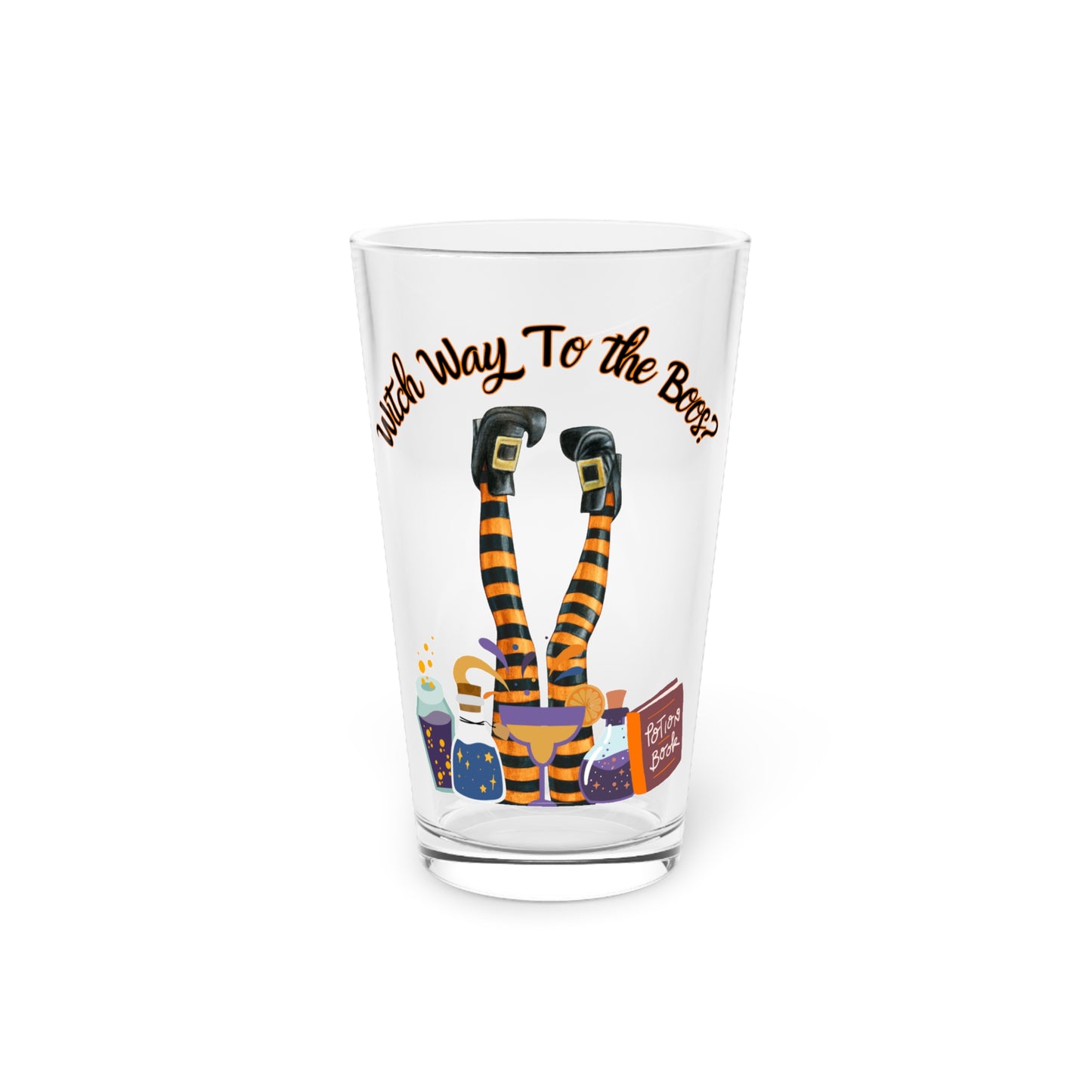 Witch Way To The Boos? 16oz Pint Glass