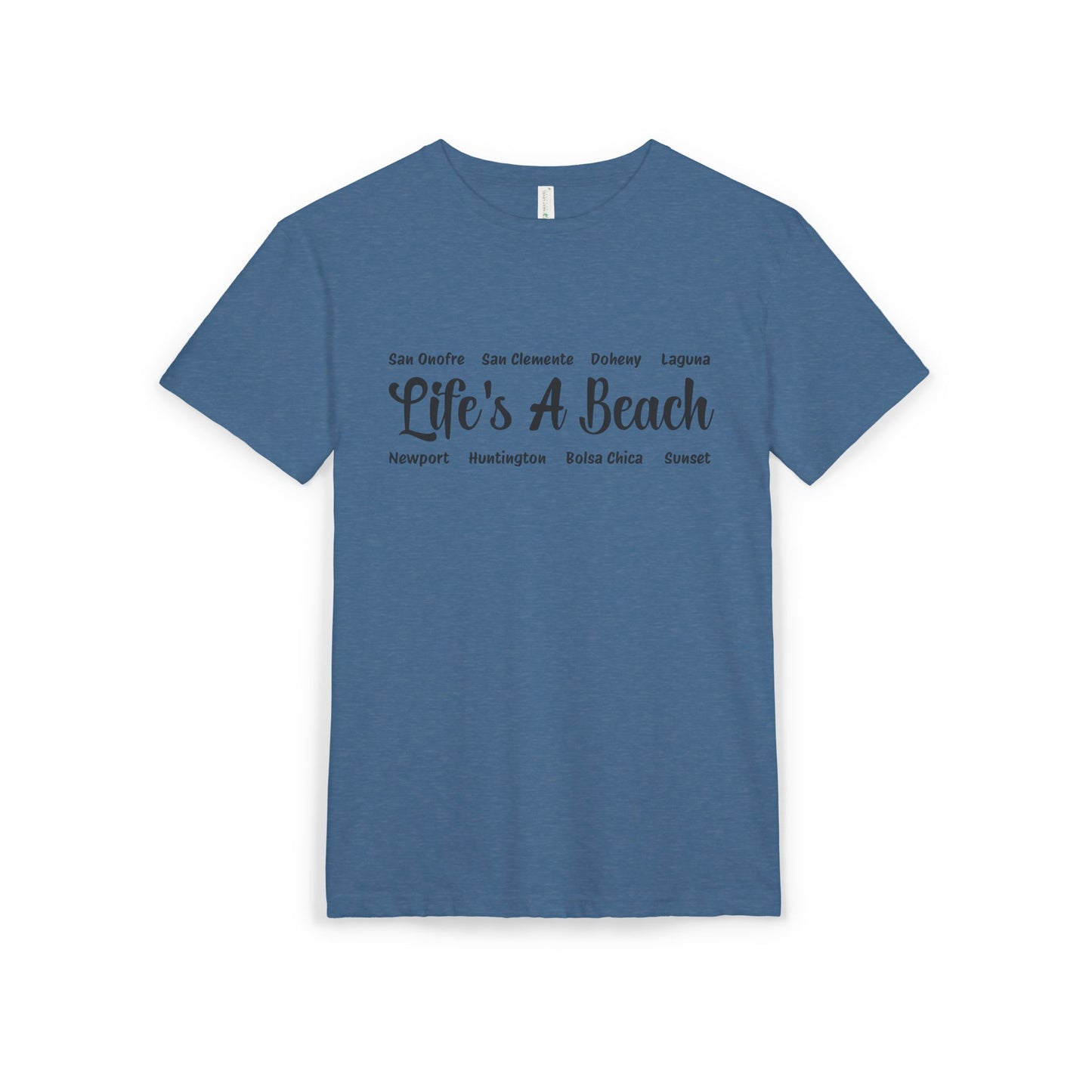 Life’s A Beach – Orange County Unisex Sueded T-Shirt | Beach Lover Tee
