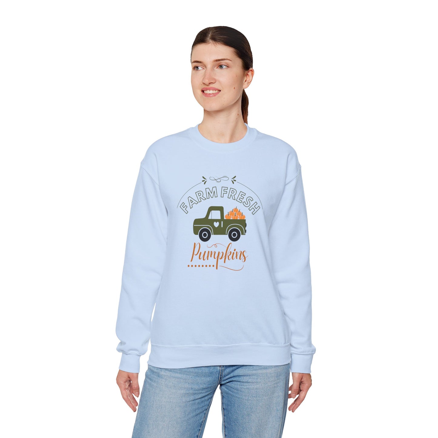 Farm Fresh Pumpkins Vintage Truck Crewneck