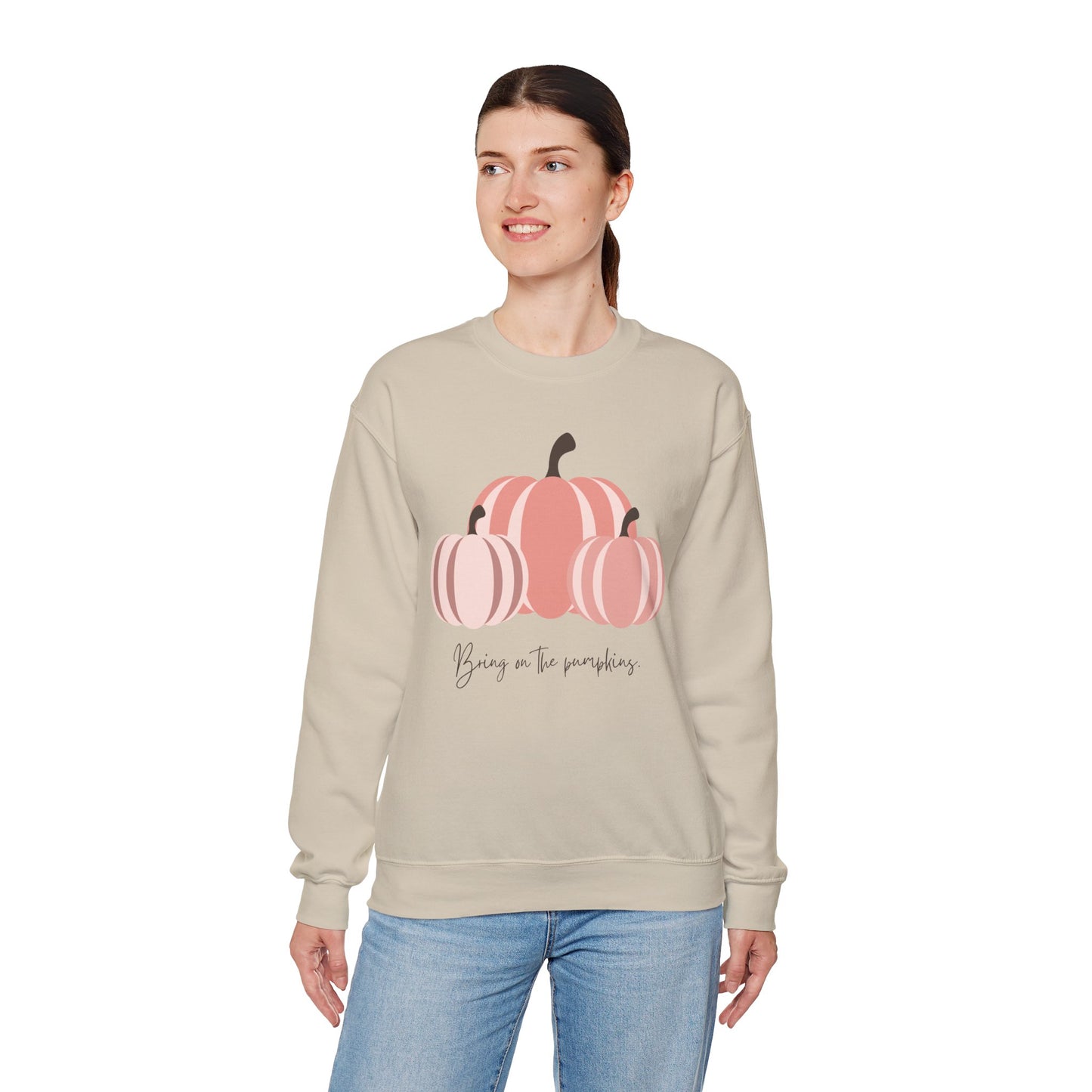 Bring On The Pumpkins Cozy Crewneck Sweatshirt