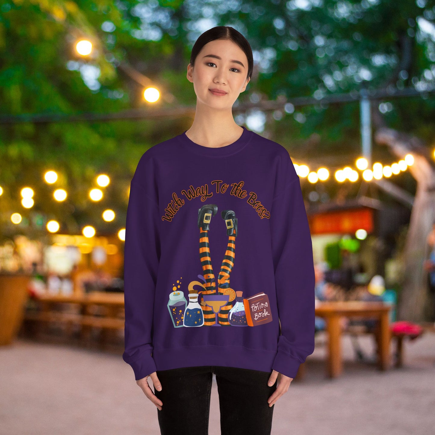 Witch Way To The Boos? Crewneck Sweatshirt