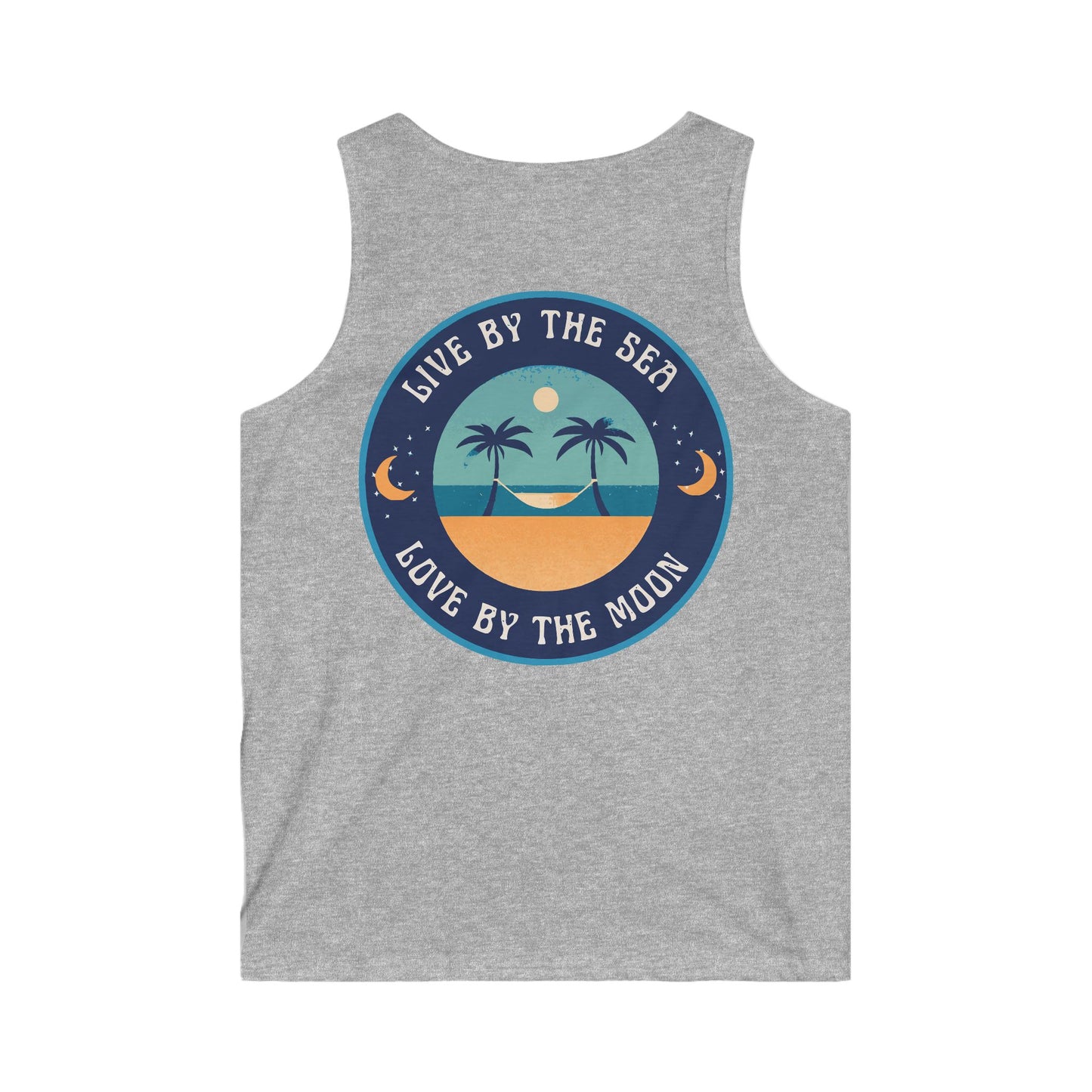 Live By The Sea Love By The Moon Men's Softstyle Tank Top