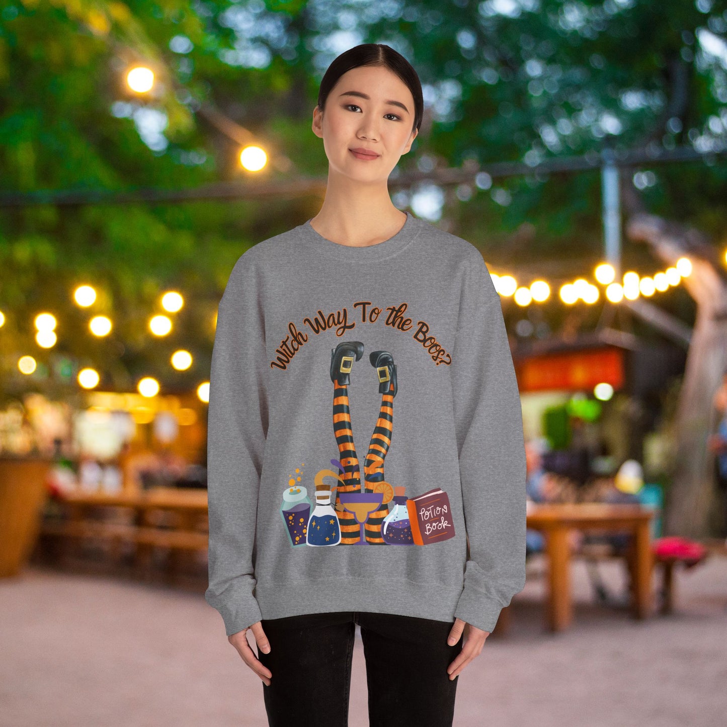 Witch Way To The Boos? Crewneck Sweatshirt