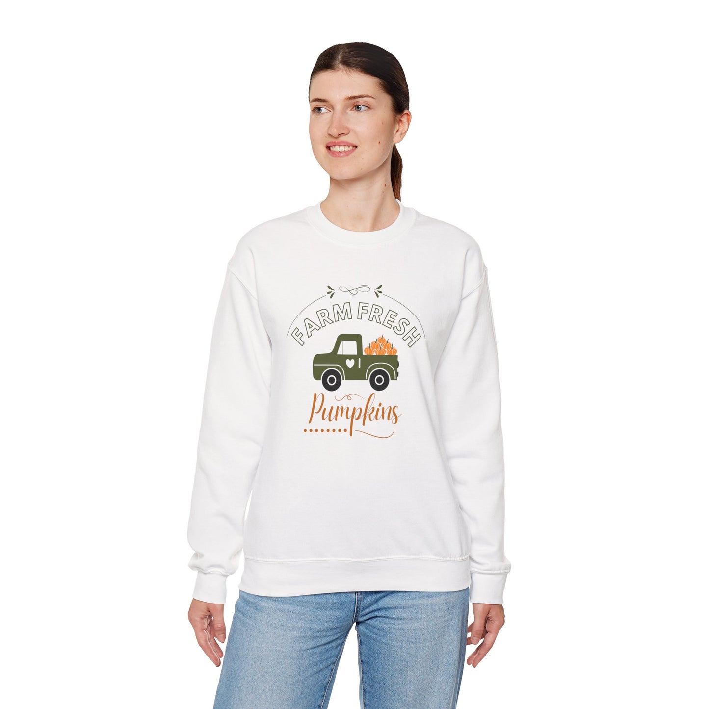 Farm Fresh Pumpkins Vintage Truck Crewneck
