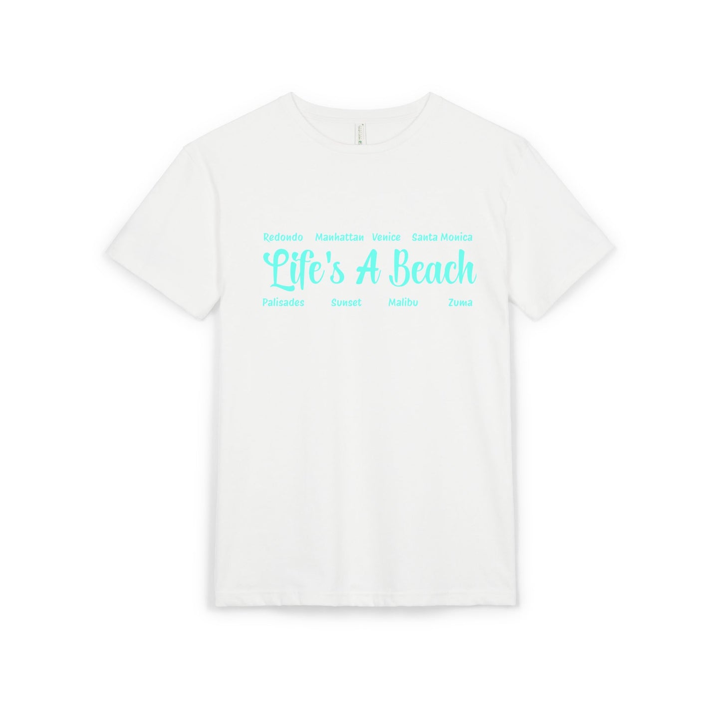 Life’s A Beach – Los Angeles Unisex Sueded T-Shirt | Beach Lover Tee