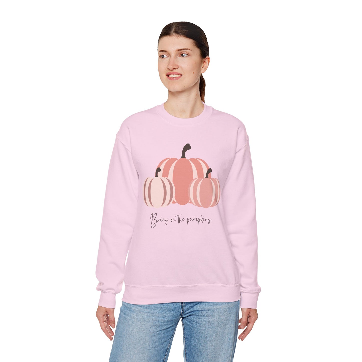Bring On The Pumpkins Cozy Crewneck Sweatshirt