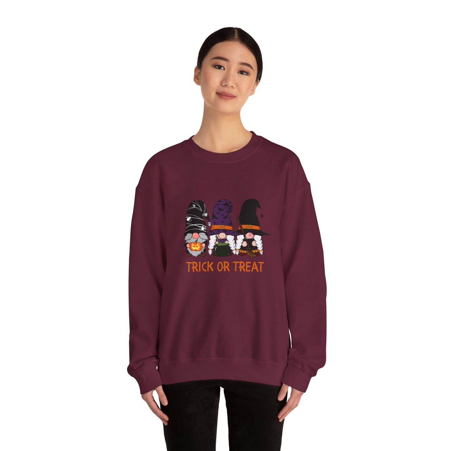 Trick or Treat Gnomes Crewneck Sweatshirt