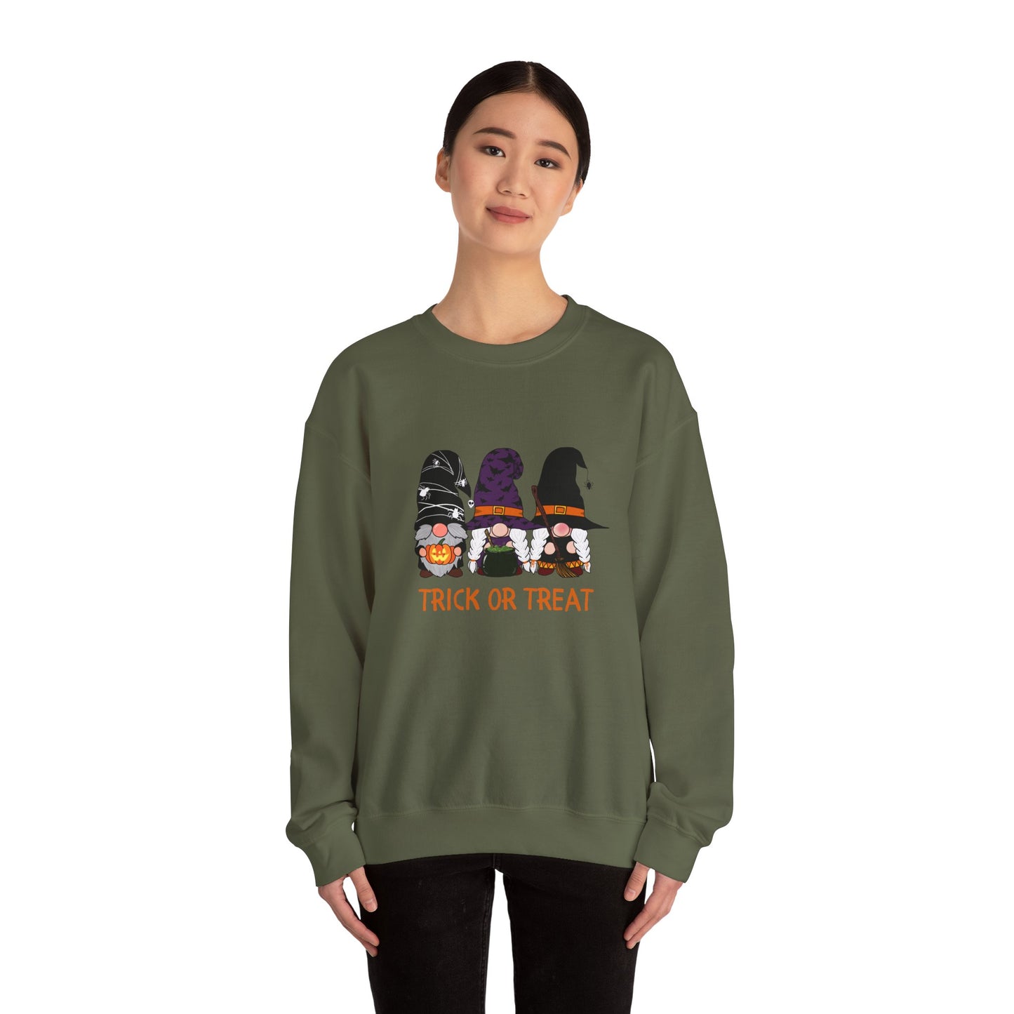 Trick or Treat Gnomes Crewneck Sweatshirt