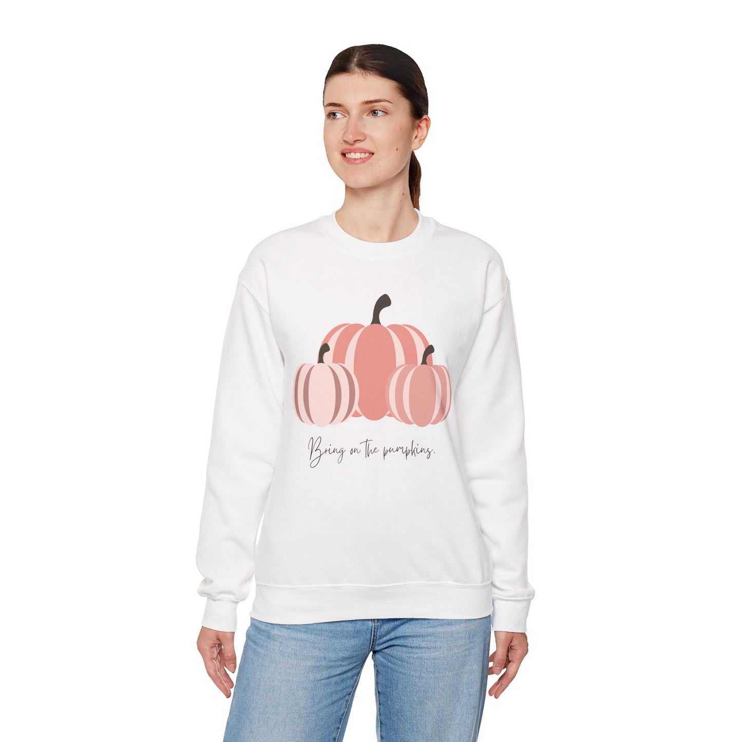 Bring On The Pumpkins Cozy Crewneck Sweatshirt