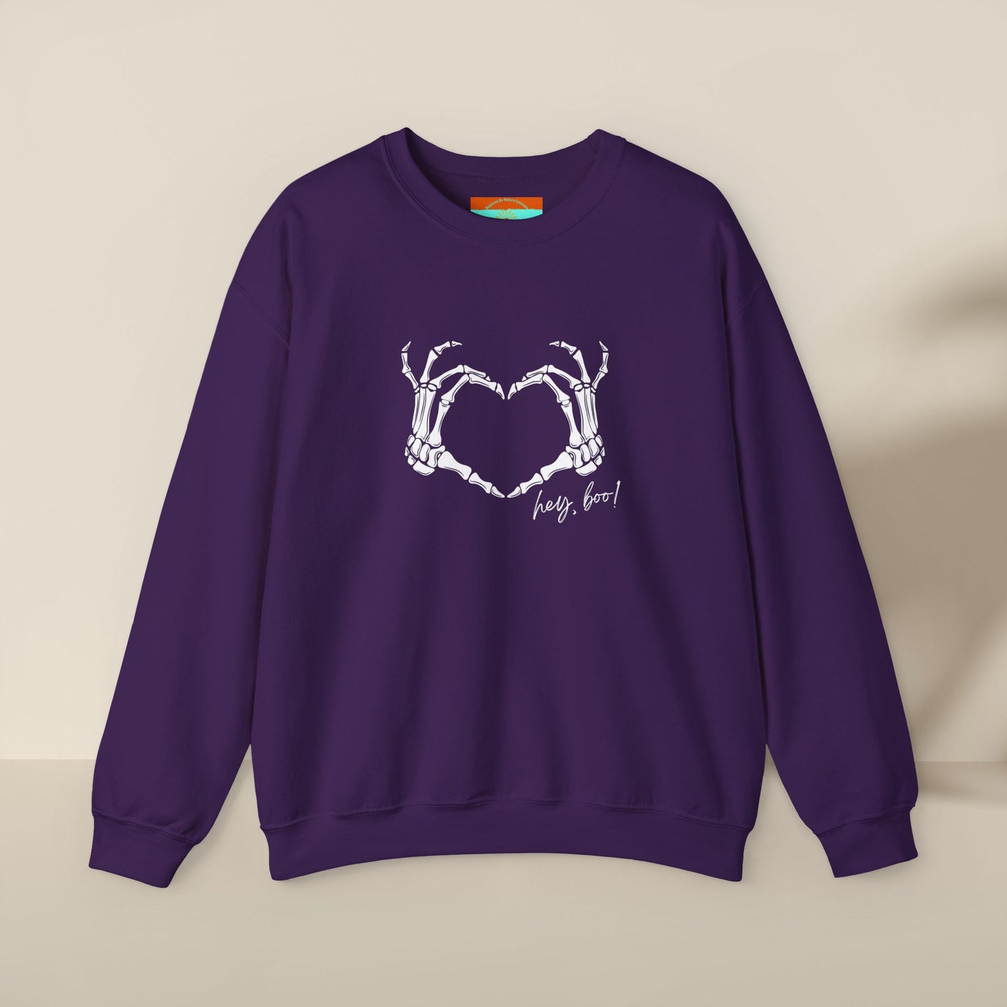 Hey Boo! Skeleton Hands Crewneck Sweatshirt