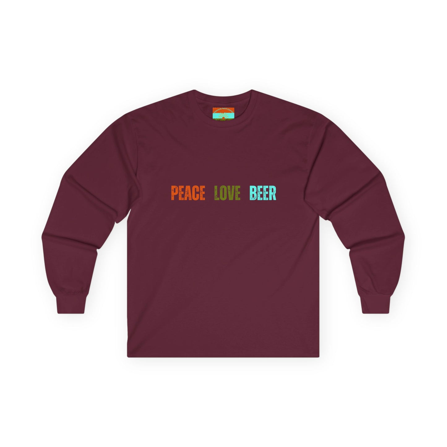 Peace Love Beer Ultra Cotton Long Sleeve Tee