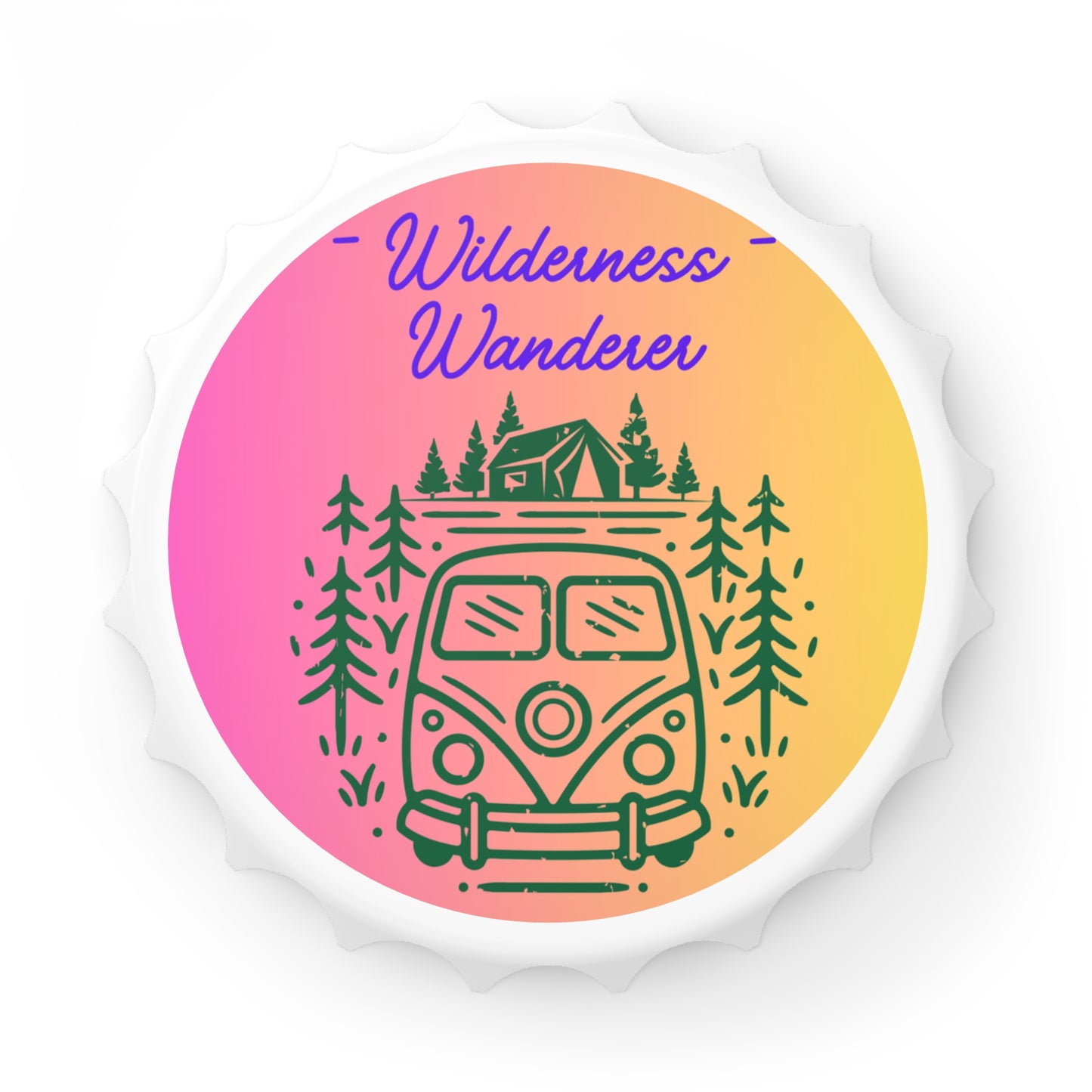 Wilderness Wanderer Bottle Opener Magnet