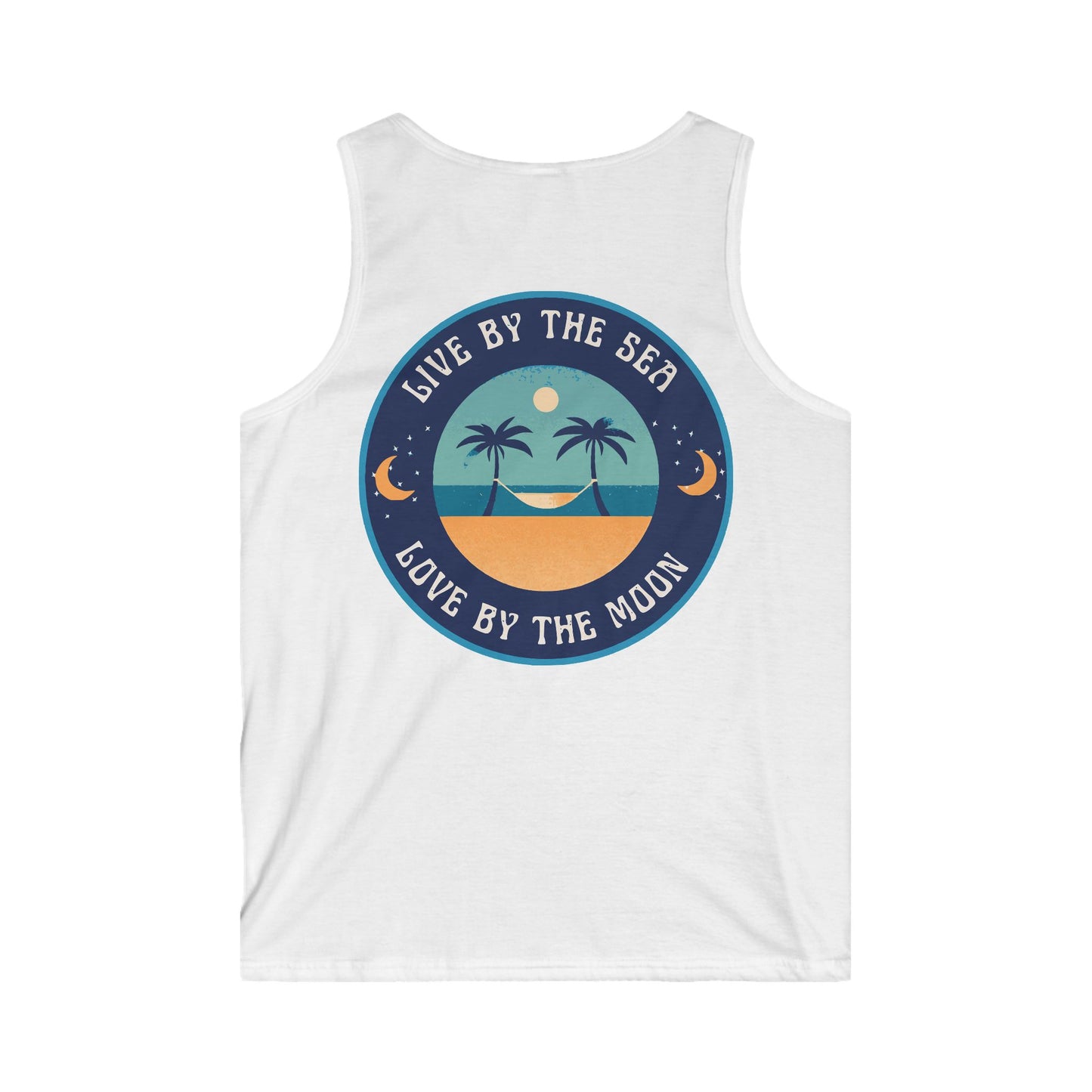 Live By The Sea Love By The Moon Men's Softstyle Tank Top