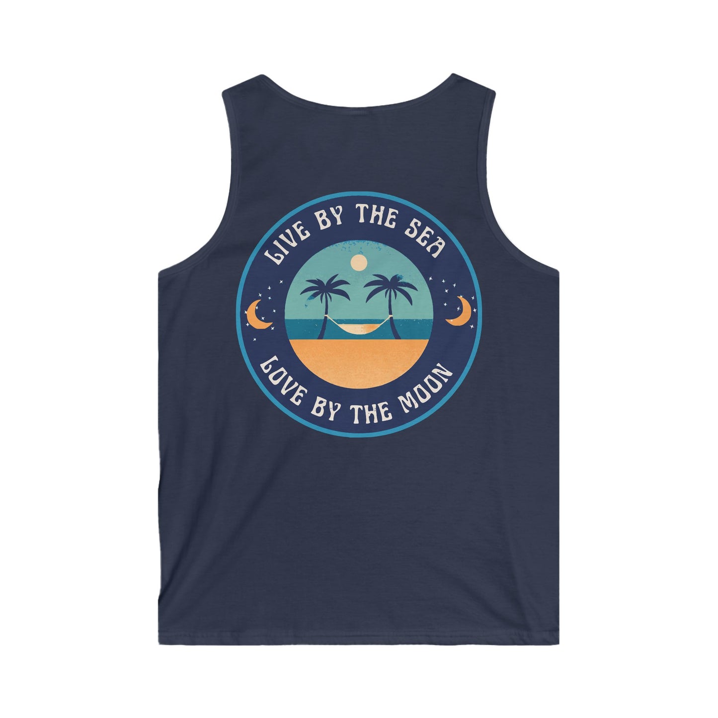 Live By The Sea Love By The Moon Men's Softstyle Tank Top