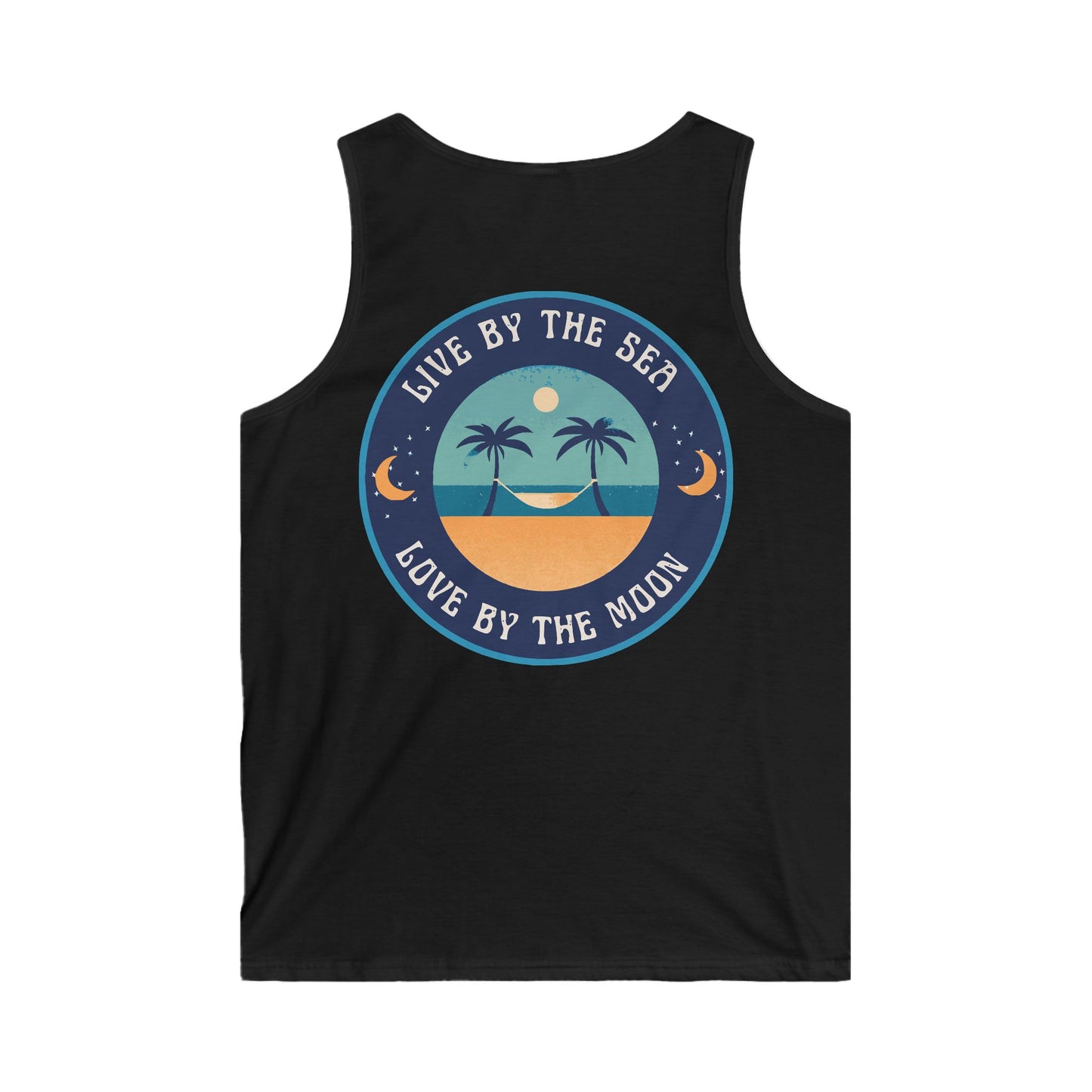 Live By The Sea Love By The Moon Men's Softstyle Tank Top