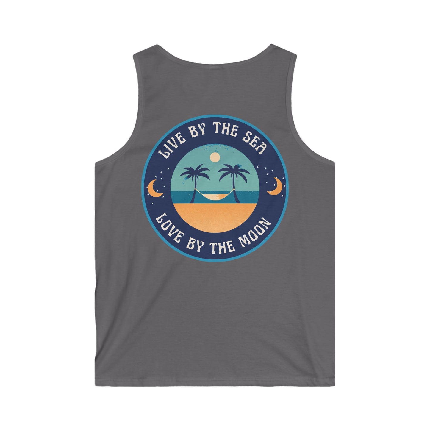 Live By The Sea Love By The Moon Men's Softstyle Tank Top
