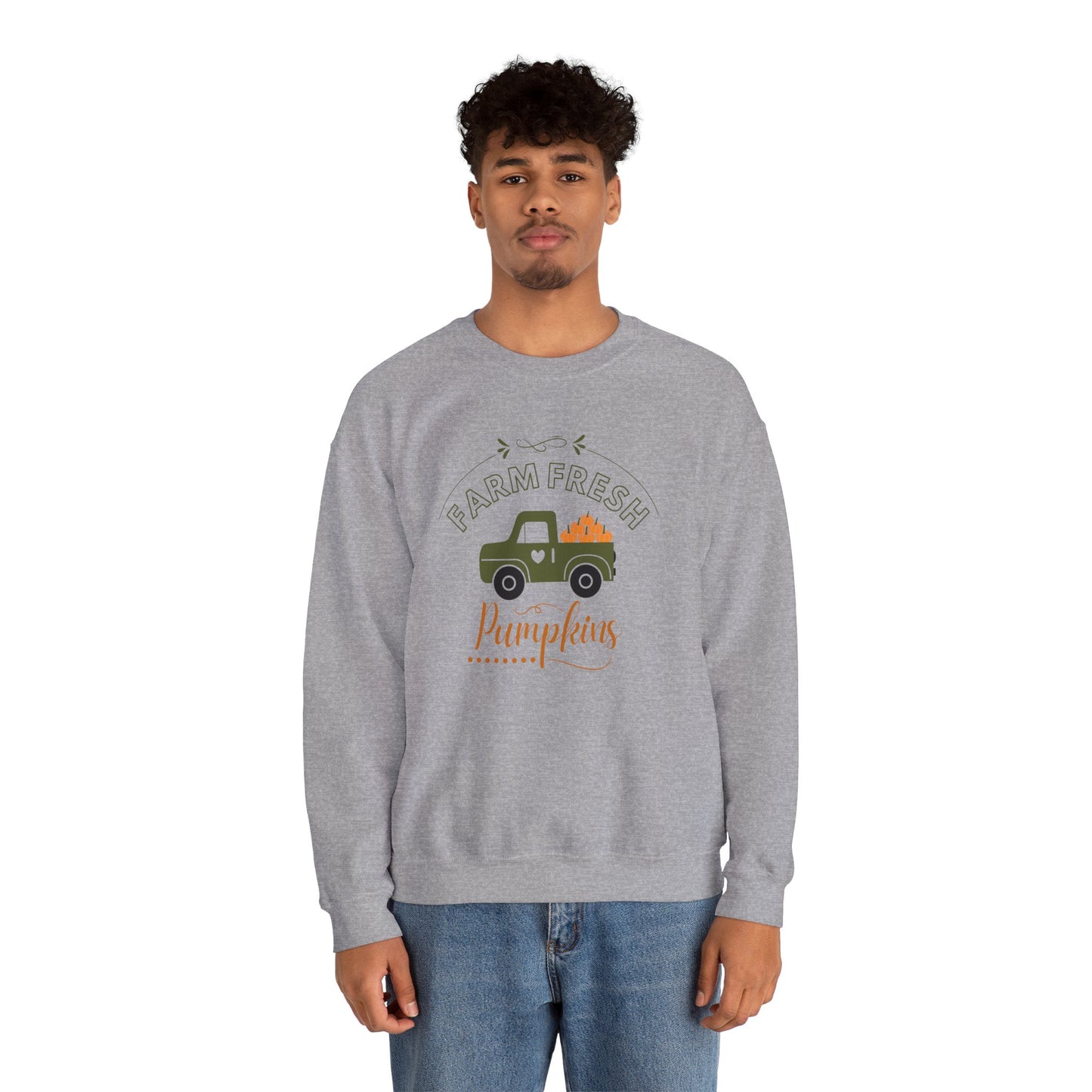 Farm Fresh Pumpkins Vintage Truck Crewneck