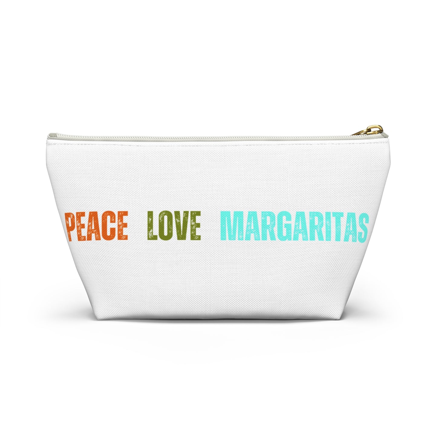 Peace Love Margaritas Accessory Pouch w T-bottom