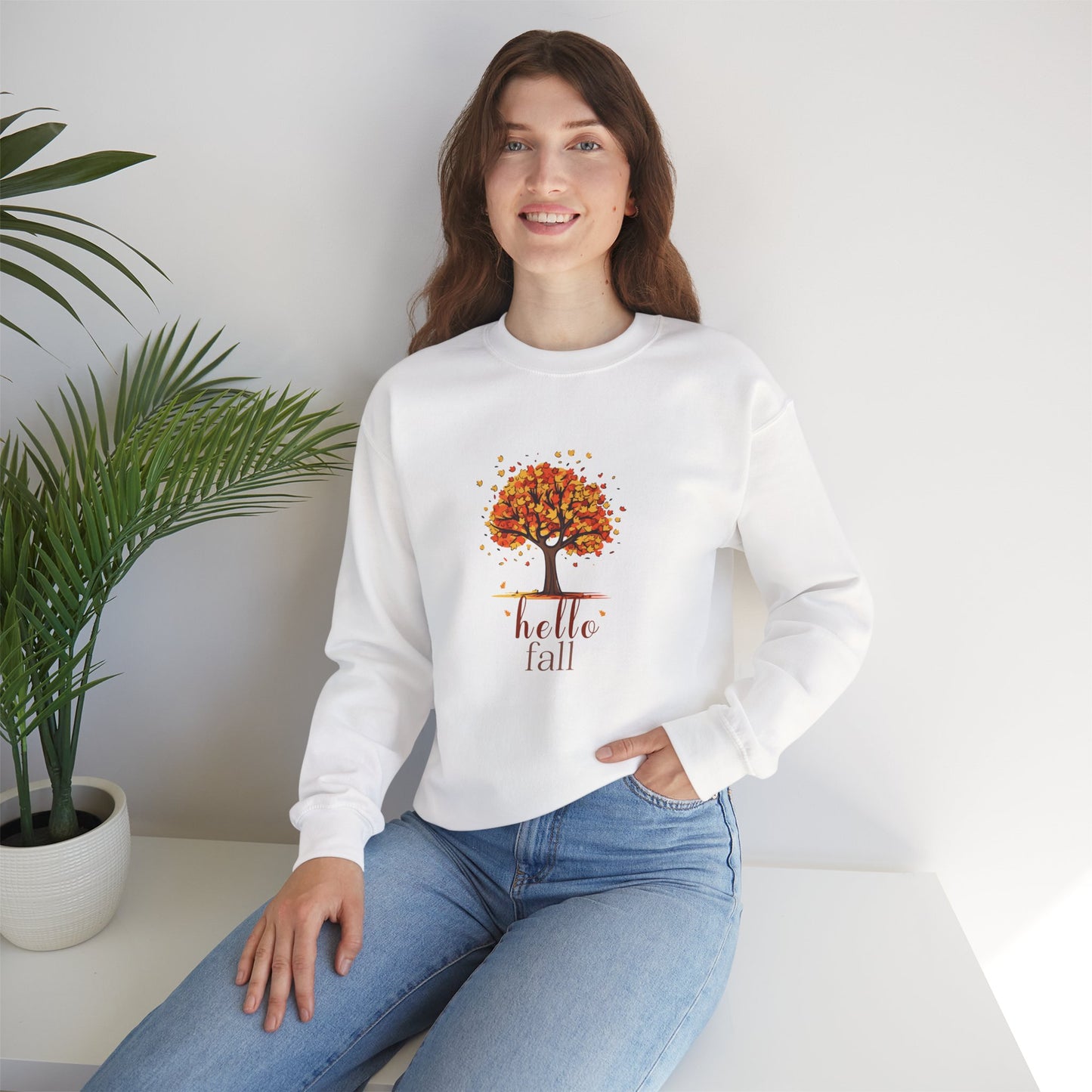 Hello Fall Cozy Crewneck Sweatshirt