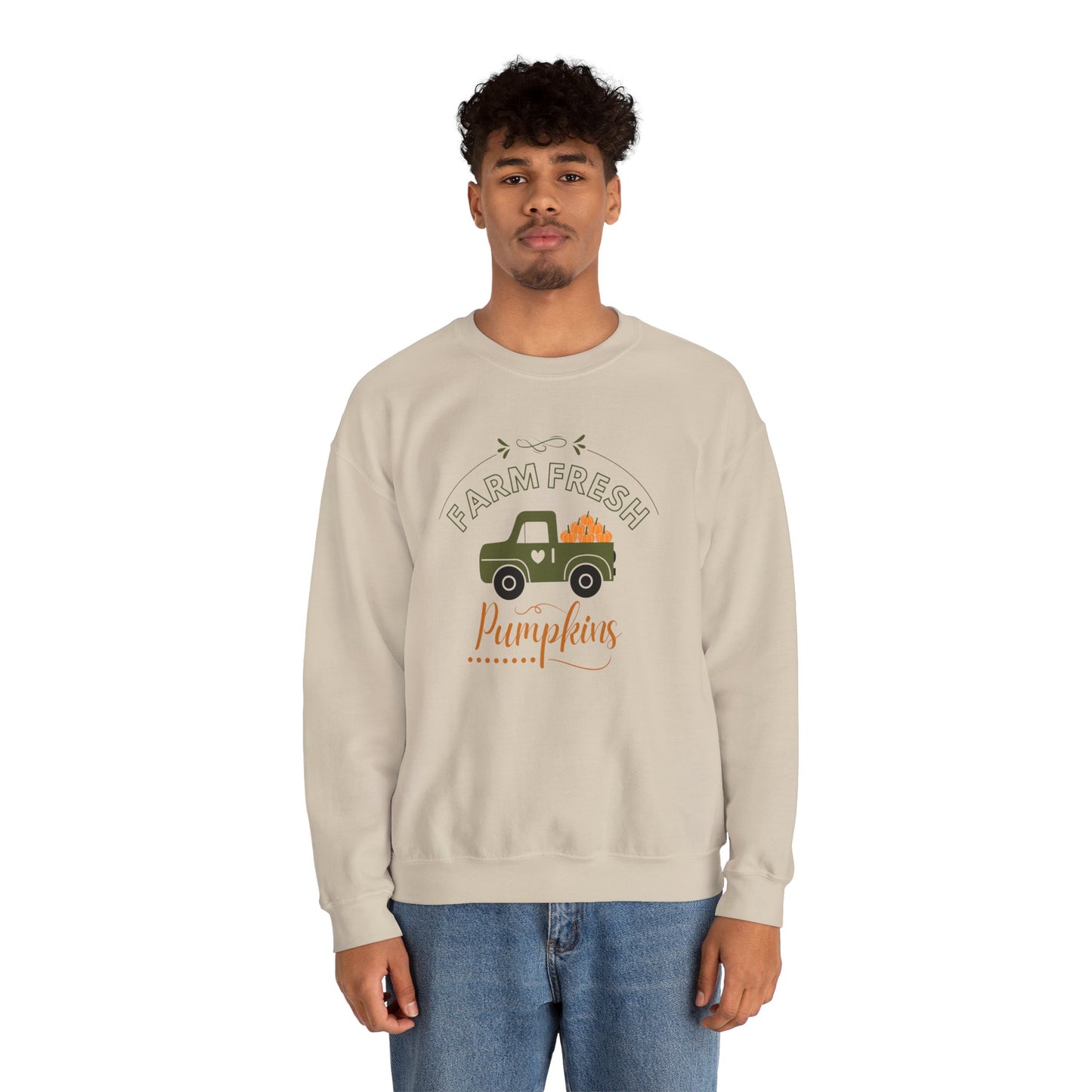 Farm Fresh Pumpkins Vintage Truck Crewneck