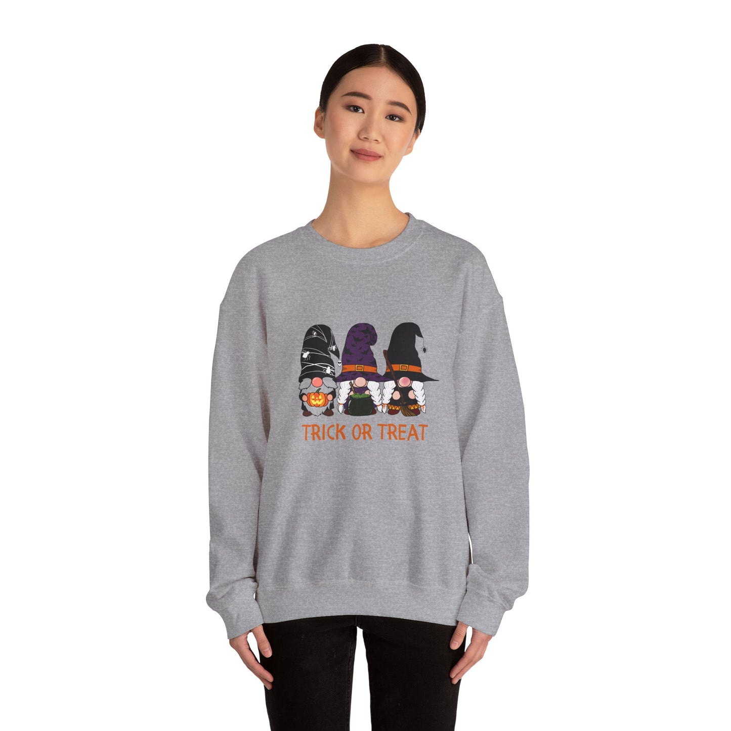 Trick or Treat Gnomes Crewneck Sweatshirt