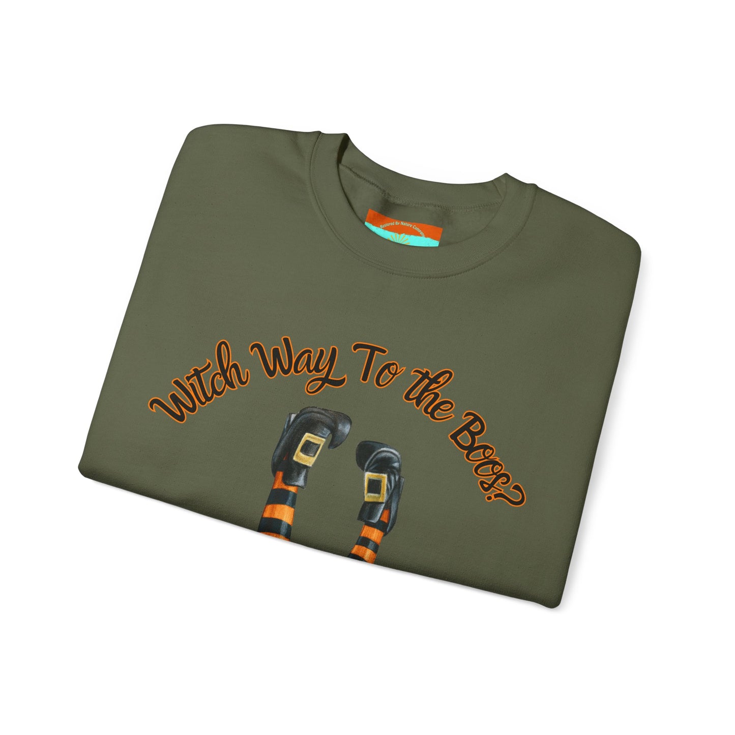 Witch Way To The Boos? Crewneck Sweatshirt