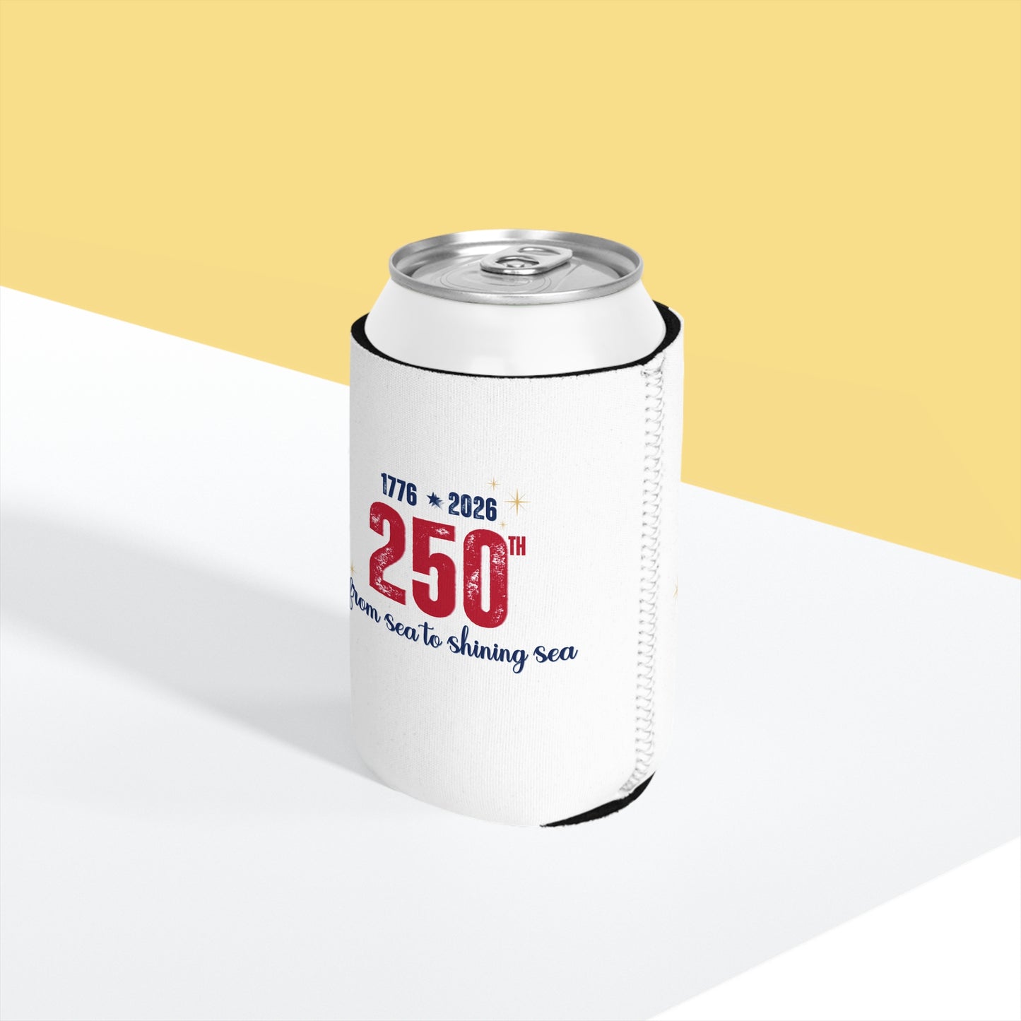 250th Anniversary Can Cooler — "From Sea to Shining Sea" — 1776 2026 Patriotic Celebration Koozie