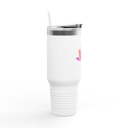 Buddha Lotus 40 oz Insulated Travel Tumbler | Tropical | Meditation & Yoga Drinkware