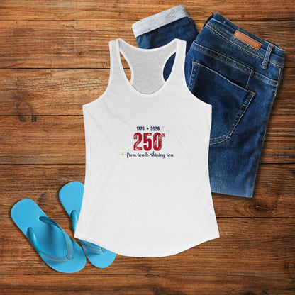 250th Anniversary Tank Top — "From Sea to Shining Sea" — 1776 2026 Patriotic Celebration Tank