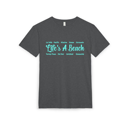Life’s A Beach – San Diego Unisex Sueded T-Shirt | Beach Lover Tee
