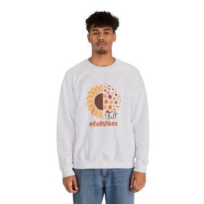 #FallVibes Sunflower Crewneck Sweatshirt