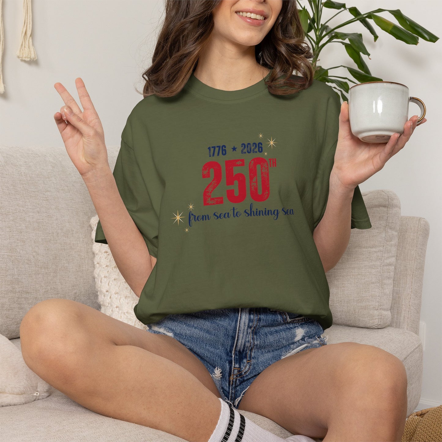 250th Anniversary Tee — "From Sea to Shining Sea" 1776-2026 Celebration T-Shirt