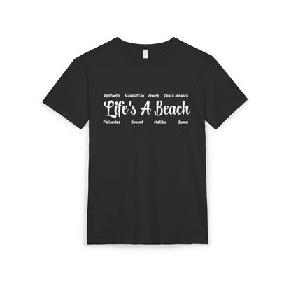Life’s A Beach – Los Angeles Unisex Sueded T-Shirt | Beach Lover Tee