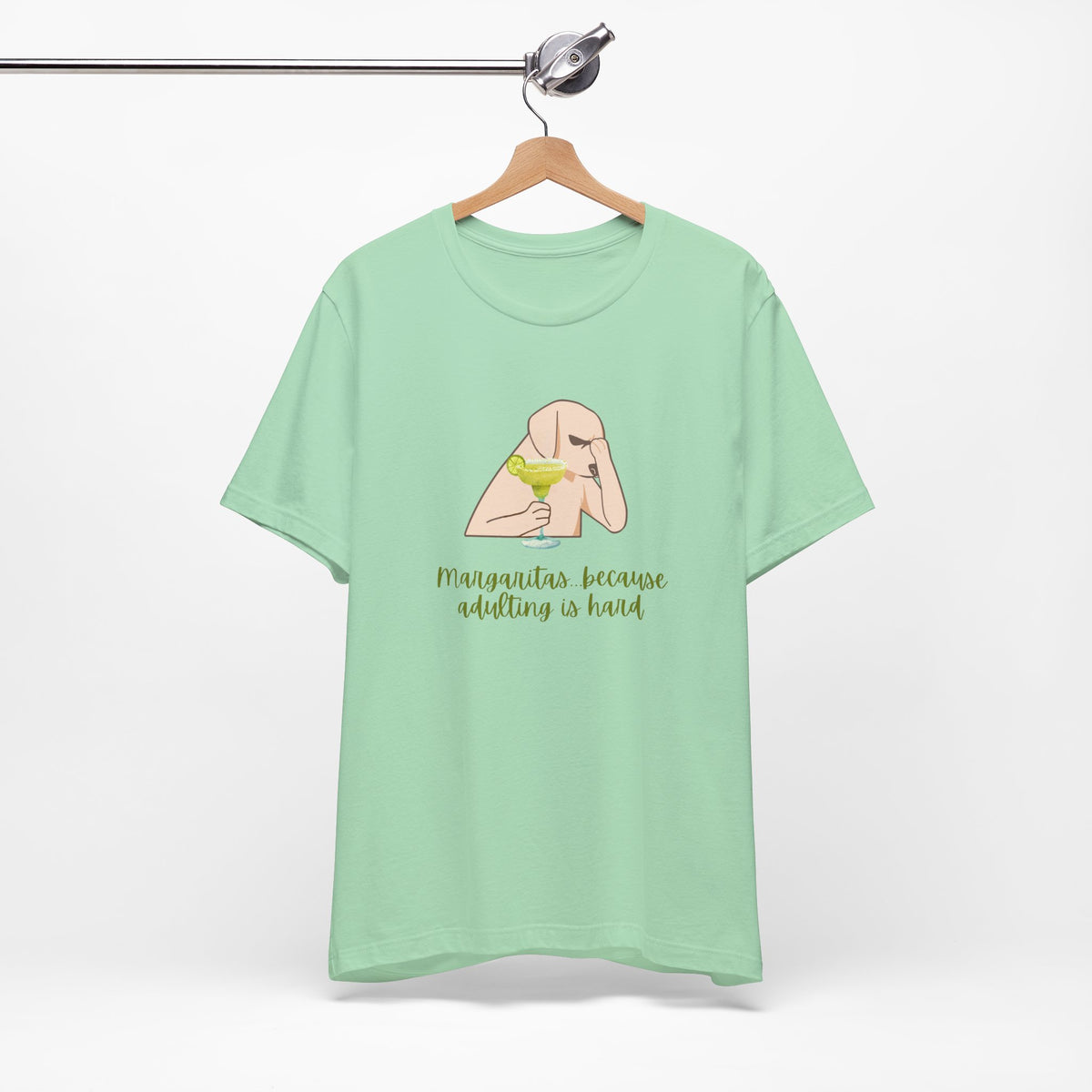 Margaritas...Because Adulting Is Hard | Unisex Jersey T-Shirt