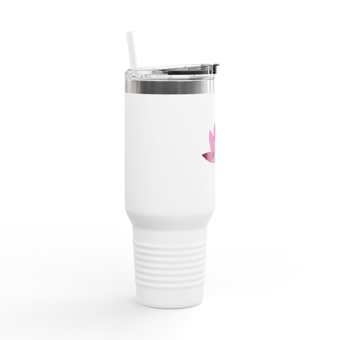 Buddha Lotus 40 oz Insulated Travel Tumbler | Cerise | Meditation & Yoga Drinkware