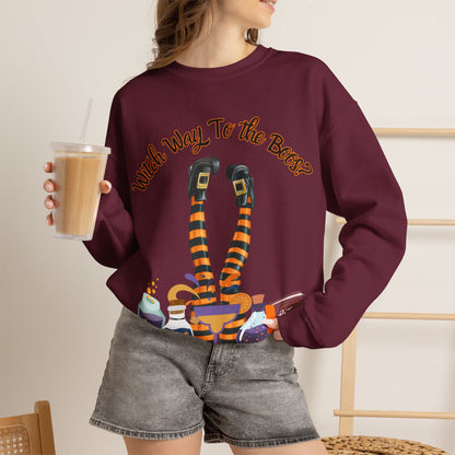 Witch Way To The Boos? Crewneck Sweatshirt